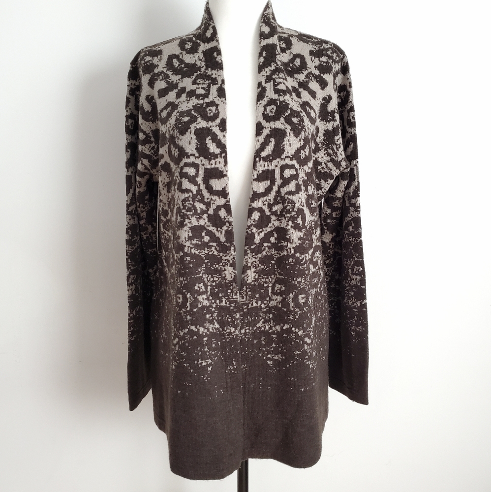 Leopard Print Cardigan Size Medium